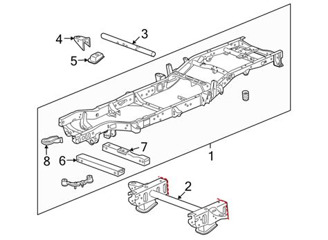 sierra 1500 metal bracket|Frame & Components for 2020 GMC Sierra 1500.